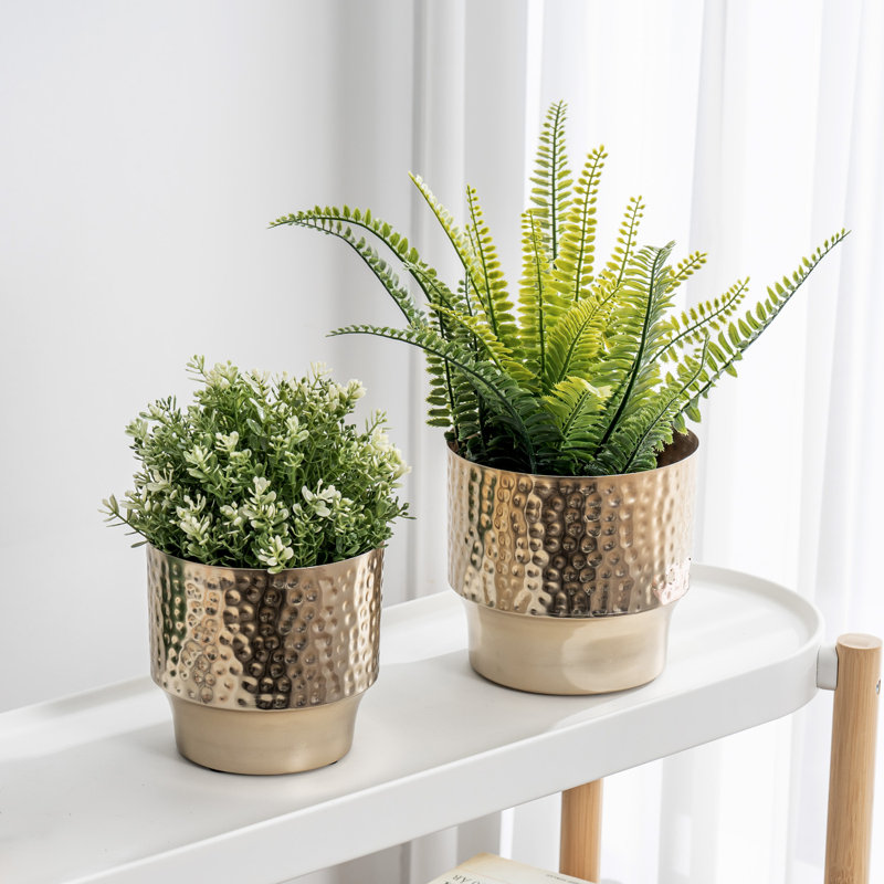 Handmade Pot Planter, Gold