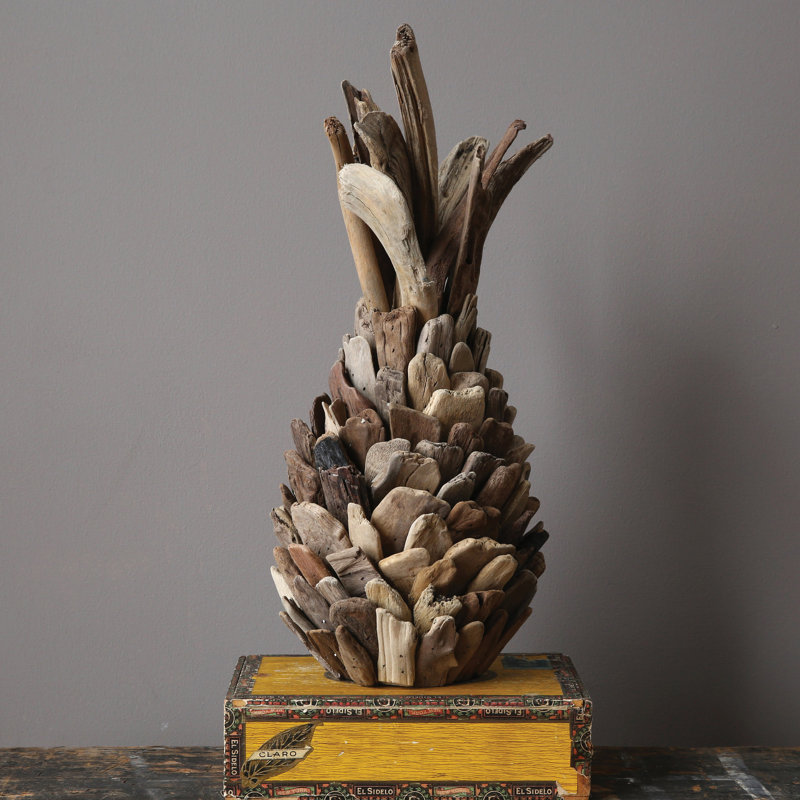 Decorative Driftwood Pineapple Figurine