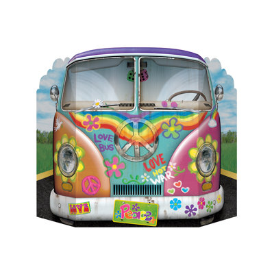 Accessoire pour photo Hippie Bus - 3 pi 1 po x 25 po - paquet de 6