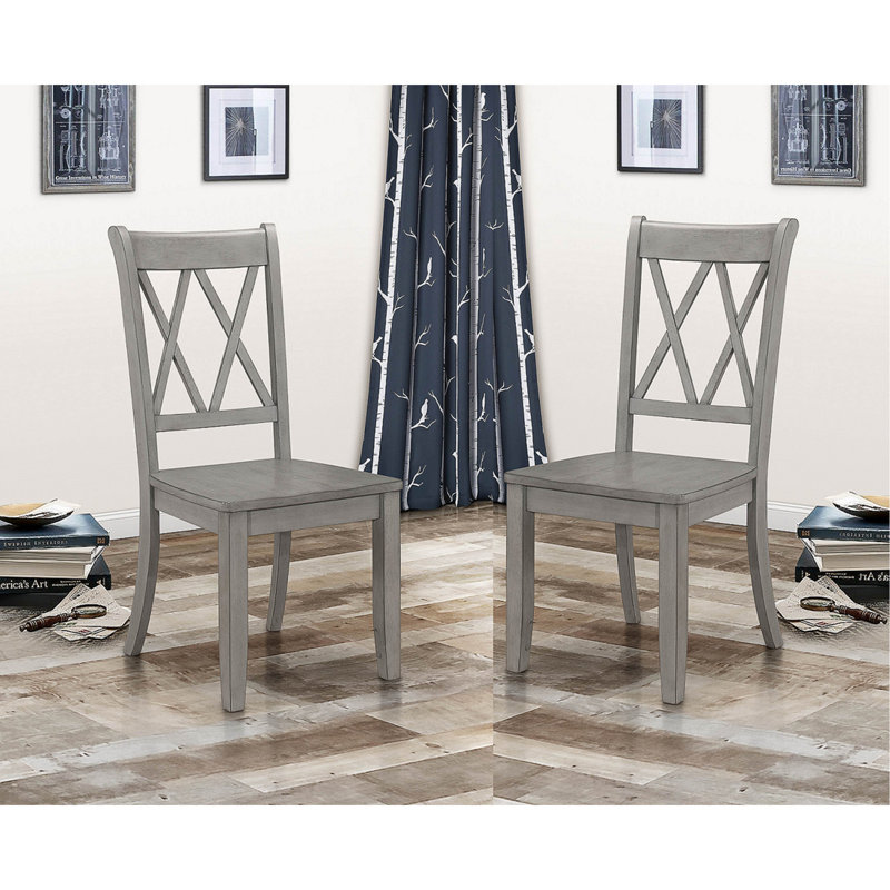 Ensemble de 2 chaises d'appoint Casual, Gris, Gray, Gris