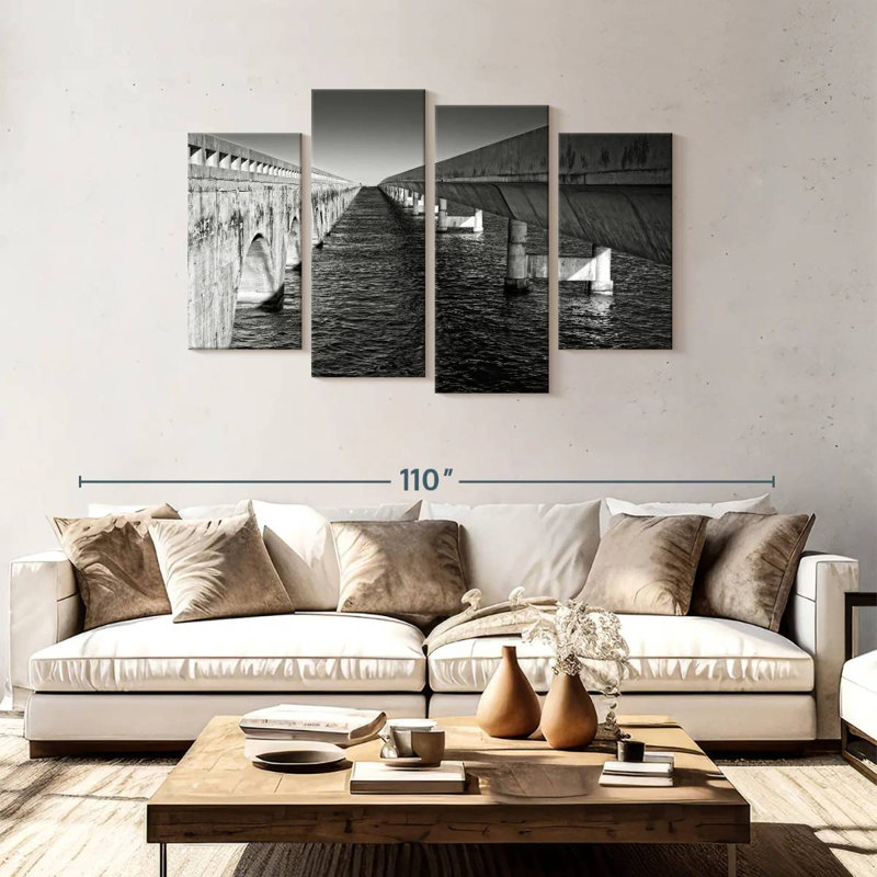Ponts parallèles Lilie Key West, H 48 po x l 75 po