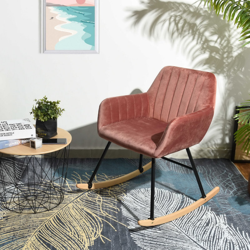 Airel Rocking Chair, Rose