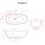 Baignoire de trempage autoportante 67 po. X 31,5 po. Blanc brillant-117327842-122533132