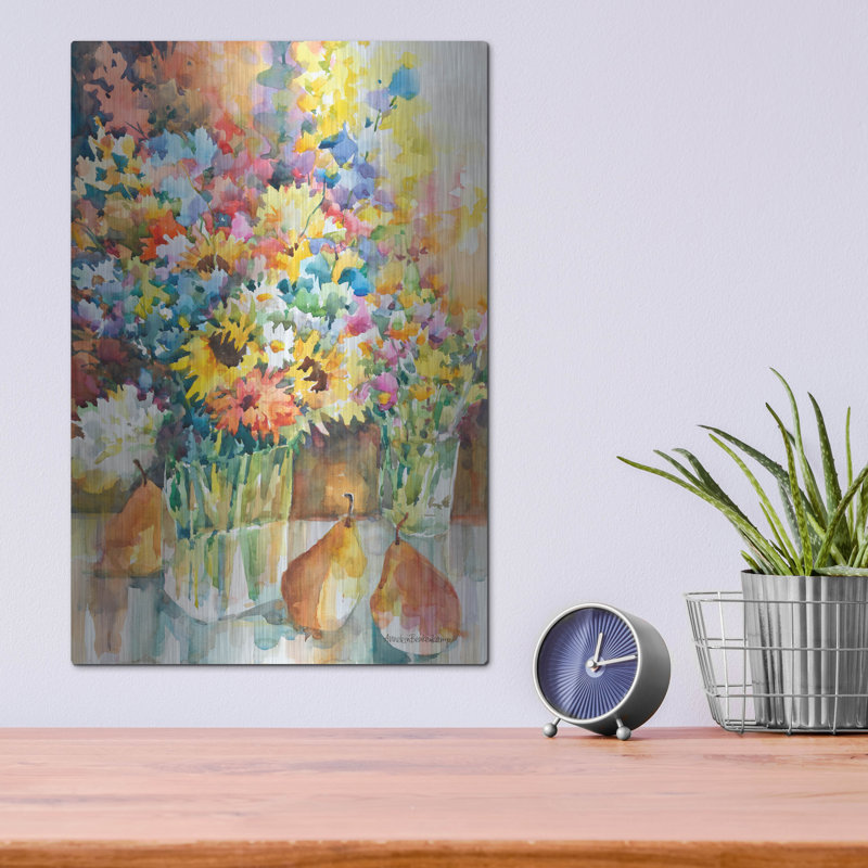 «Inside Garden» par Annelein Beukenkamp, art mural en métal, H 16 po x l 12 po