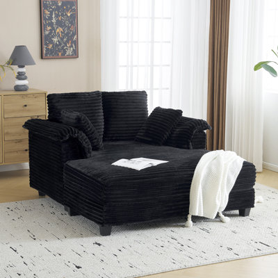 Upholstered Corduroy Sleeper Sofa Bed