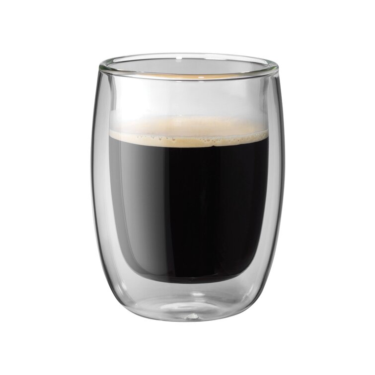 Sorrento - Double-Wall Glass Coffee Mug Set of 4 – Kitchen Store & More