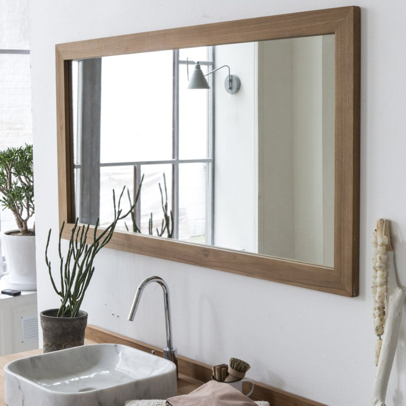 Milano Rectangle Solid Wood Mirror
