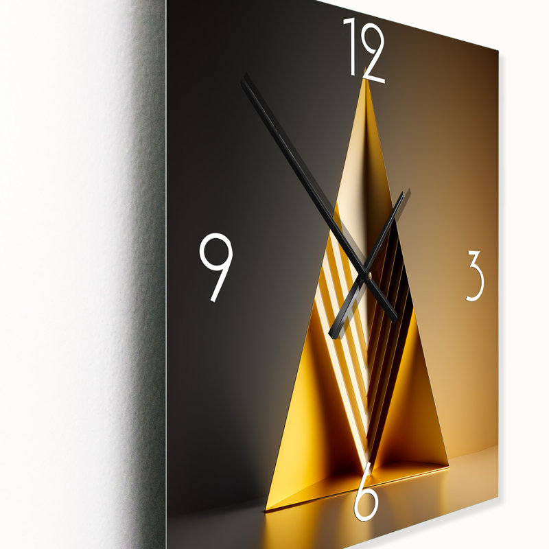 Jeriana - Horloge murale moderne surdimensionnée de style Mid-Century, Moyen