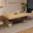 63"/71" Rectangular Dining Table with Storage, Large Wooden Kitchen Table for 6, Oak-527828847