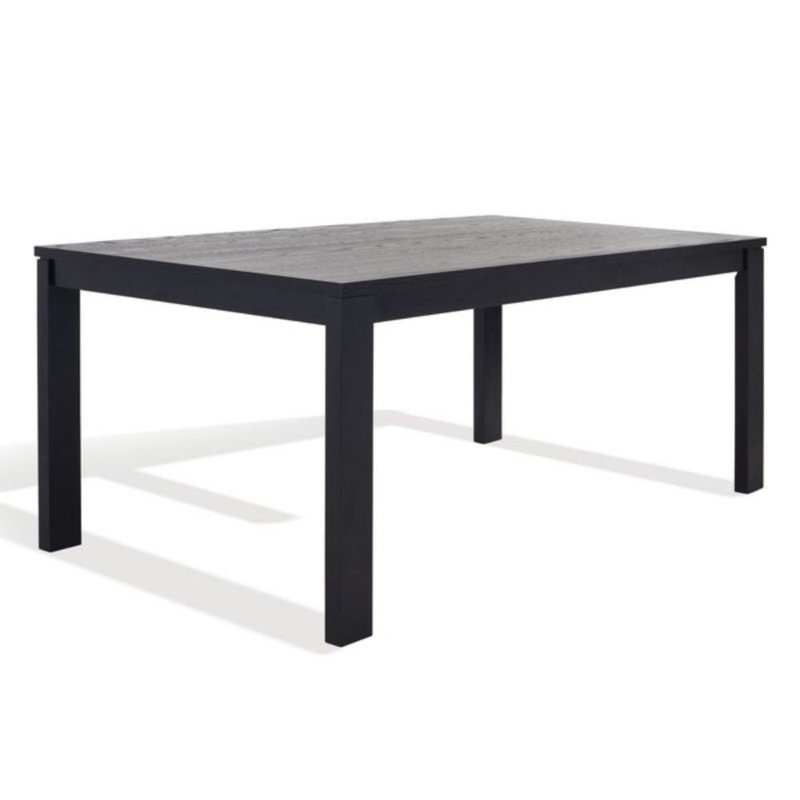 Table de salle à manger Trudie, Noir, H 30 po x L 70 po x l 40 po