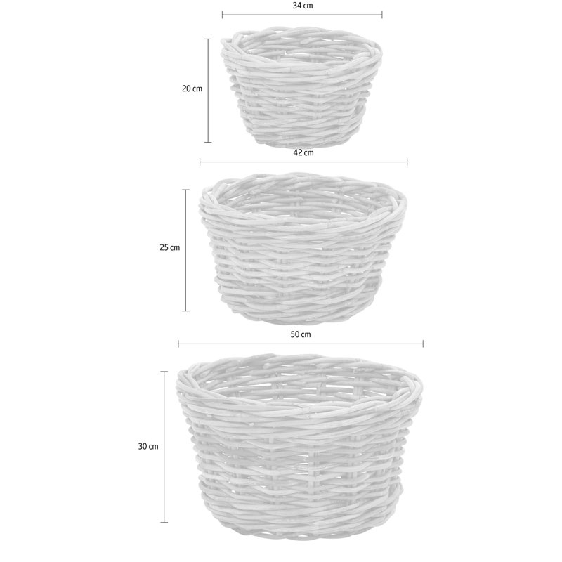 Priya Wicker Laundry Set