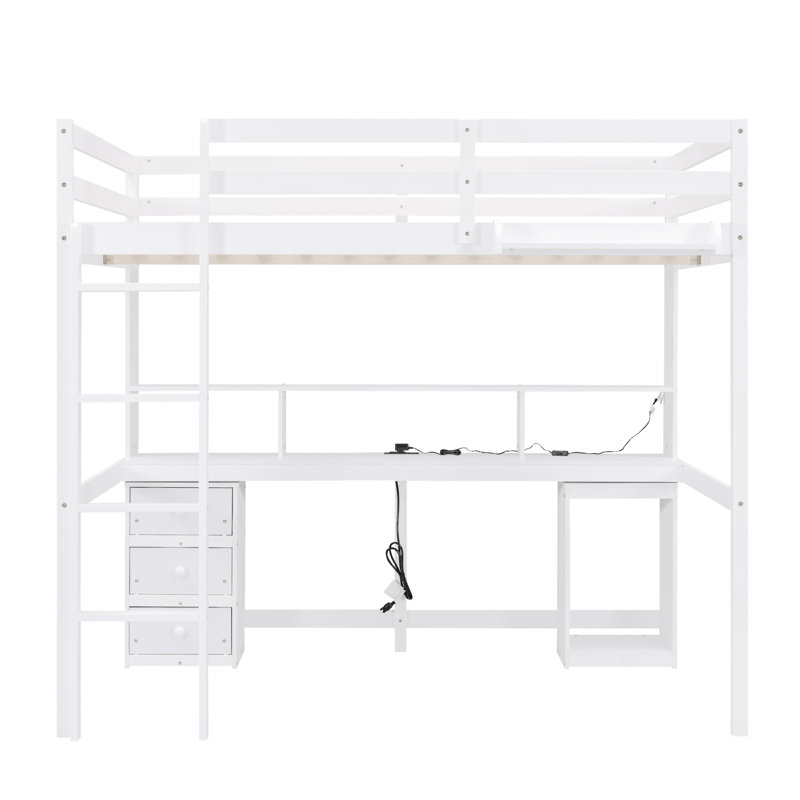 Loft Bed With Multi-Storage Desk