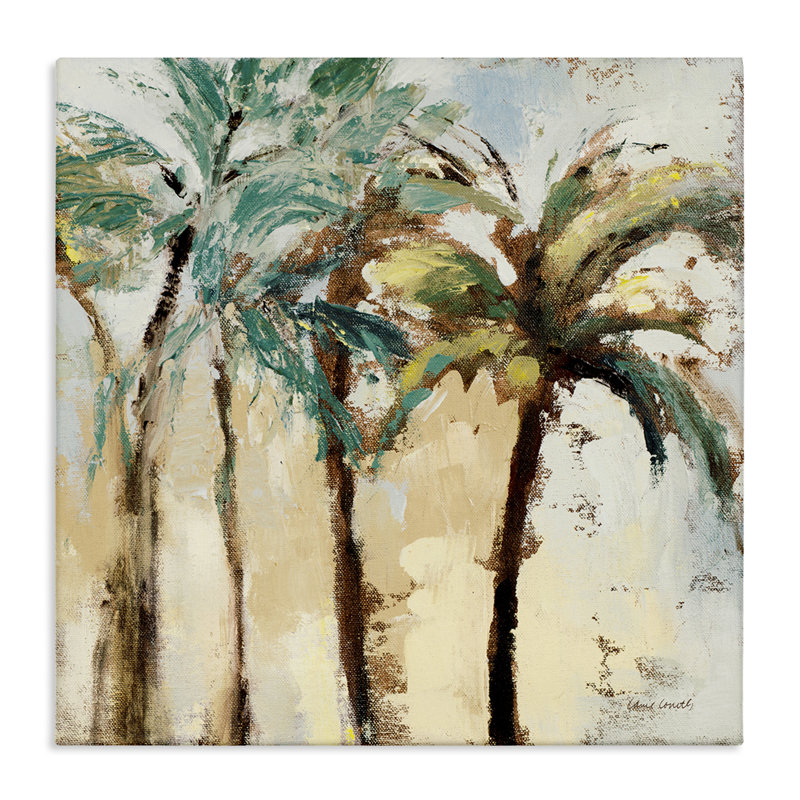 «Rustic Brushed Palm Trees» par Lanie Loreth, H 30 po x l 30 po