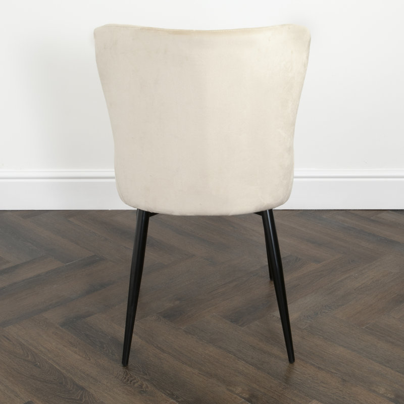 Parkstone Wingback Side Chair, Beige, Black