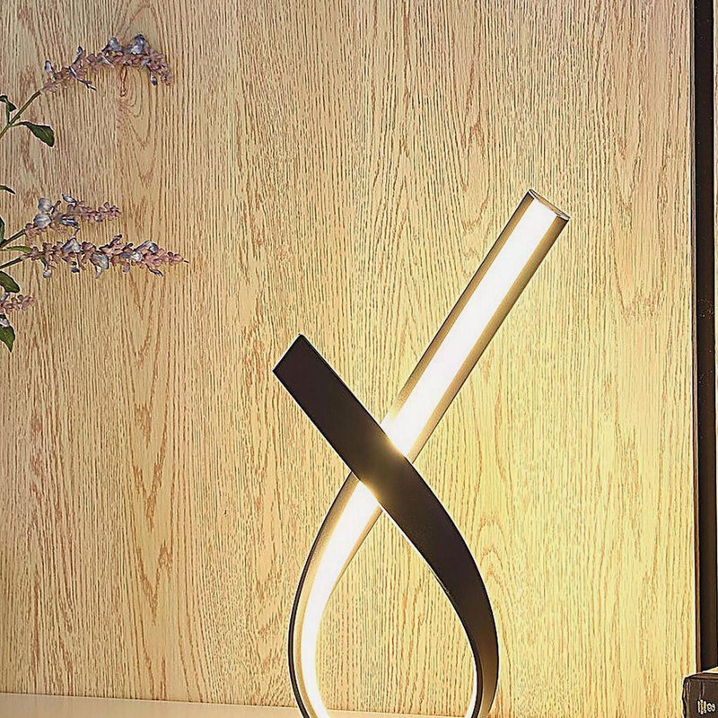 Lampe de table 17 po, Noir