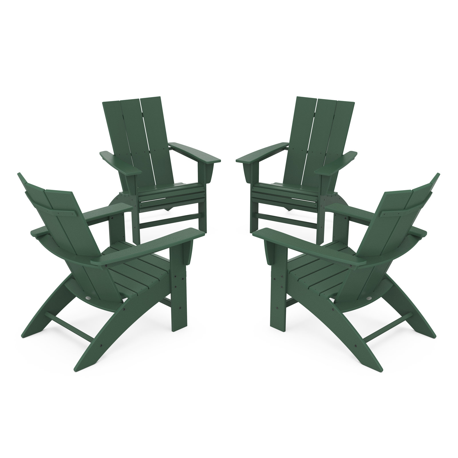 POLYWOOD® Modern Adirondack Chair, Green