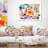 Colorful Stain Design without Grid - Abstract Printed Pillow-30967172-30967176
