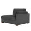 Chaise longue rembourrée avec coussin et pieds en bois massif l 42 po Stoneville-1265200190-1265200189