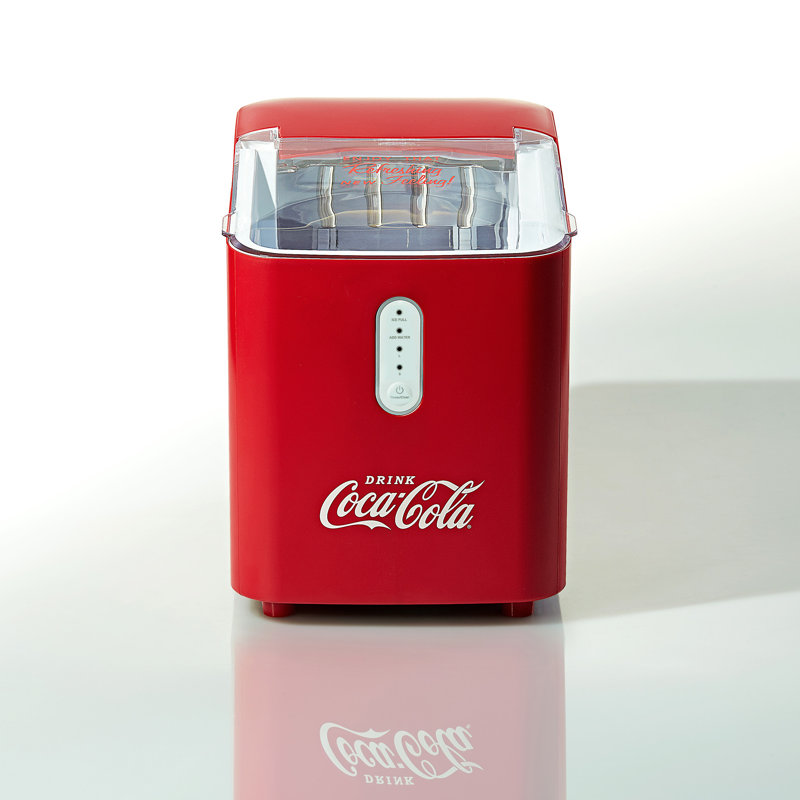 Coca-Cola Red Portable Countertop Ice Maker