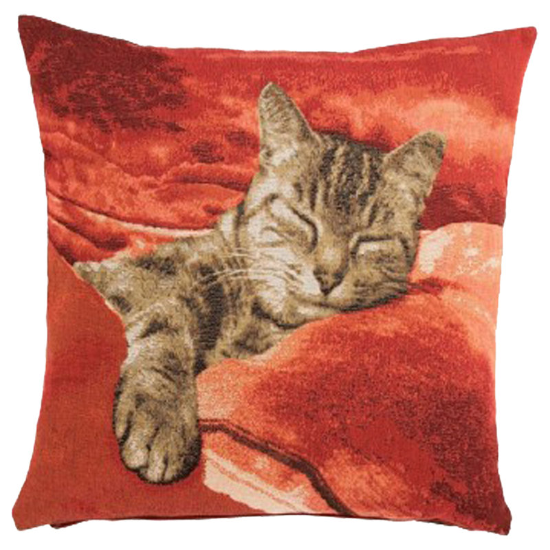 Cotton Blend Pillow Cover, Red