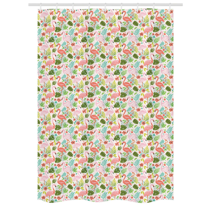 Erwien Shower Curtain with Hooks Included, 78" H x 54" W