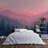 Pink Sunset Over Forested Mountains-1474970193