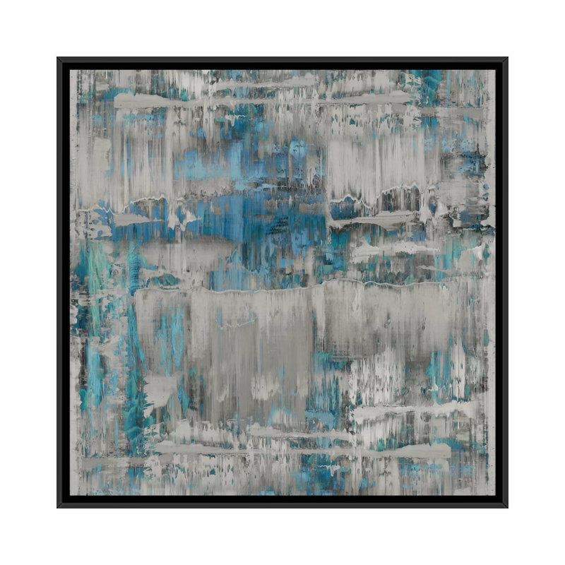 « au-dessus et au-delà », reproduction d’art sur toile, H 18 po x l 18 po x P 1,5 po, Toile avec cadre noir, Pas de tapis