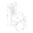 5 Piece Dining Table Set for 4 Includes a Round Kitchen Table with Pedestal and 4 Kitchen Dining Chairs, Buttermilk & Cherry-1848270101-1832295020