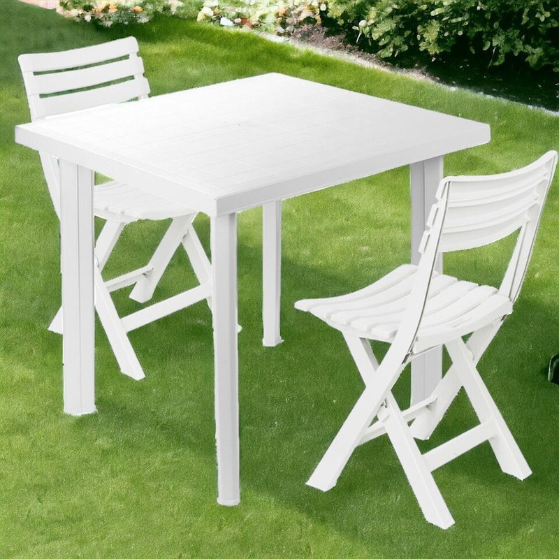 Cateisha 4 - Person Patio Dining Set with Square Table, 2