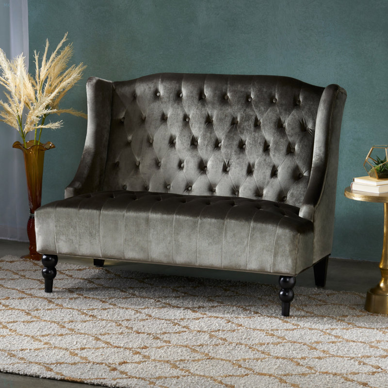 Causeuse moderne pour salon, chambre à coucher, Gris