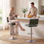 Swivel Upholstered Bar Stool-136959922