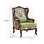 Fauteuil d'appoint vintage en tissu floral de 103 cm de hauteur