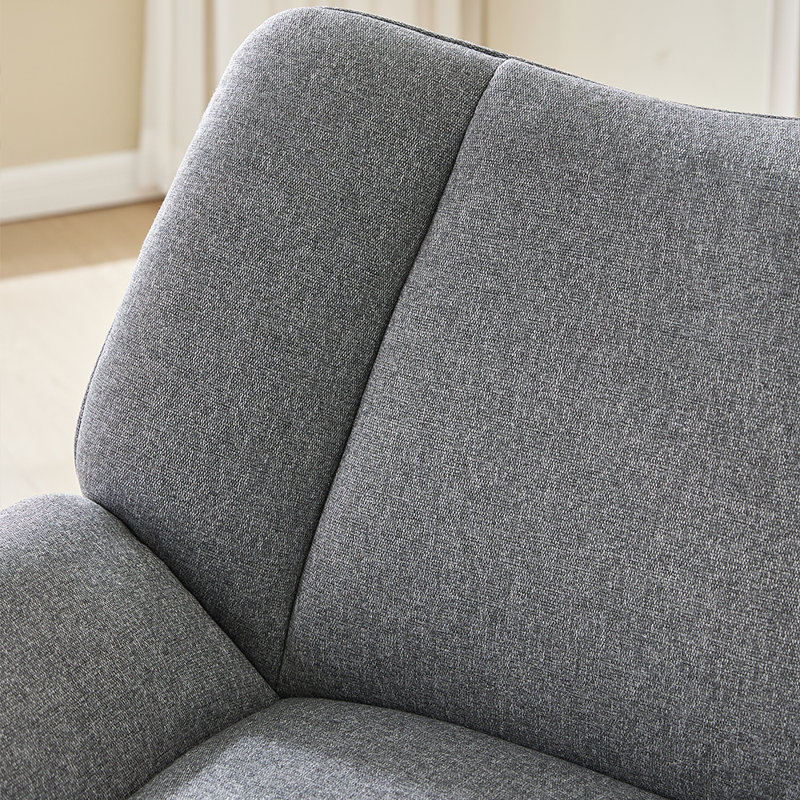 Nygia Upholstered Armchair, Dark Grey
