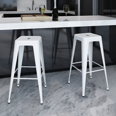 Counter Stool with Metal Frame