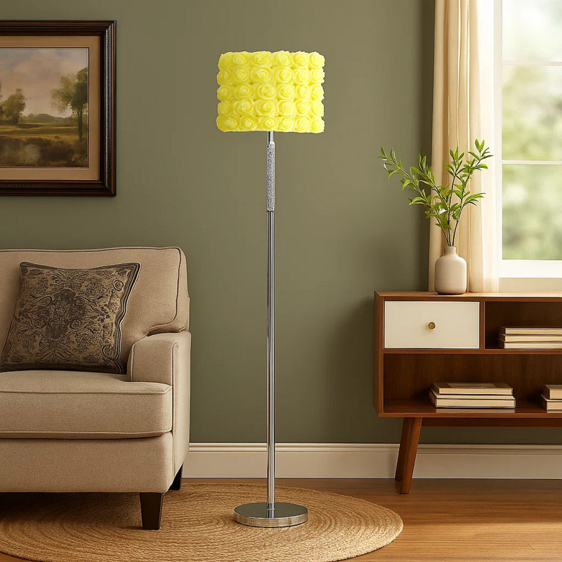 Lampe sur pied 63 ", Jaune