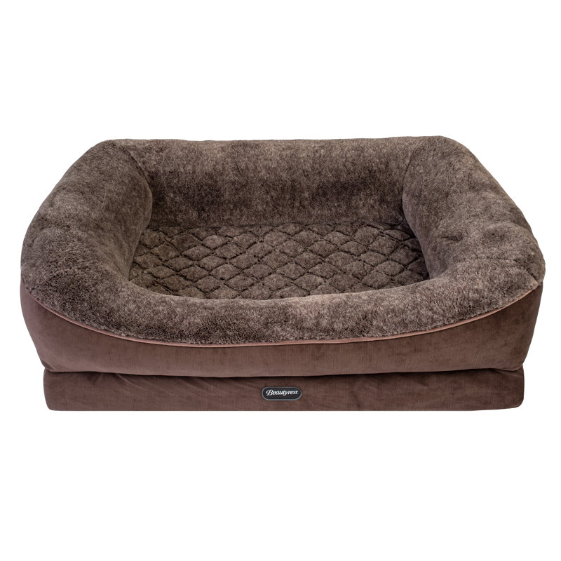 Lit pour animal de compagnie Beautyrest, Moyen (l 32 po x P 27,5 po x H 11 po), Brun
