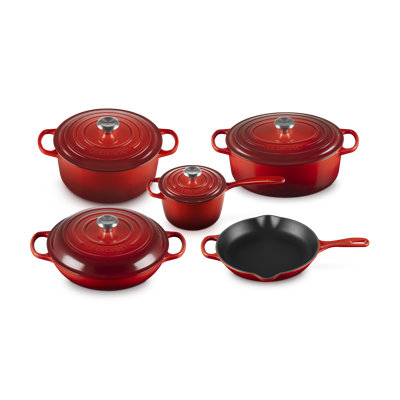 Le Creuset Signature Cast Iron 9-Piece Cookware Set, Artichaut