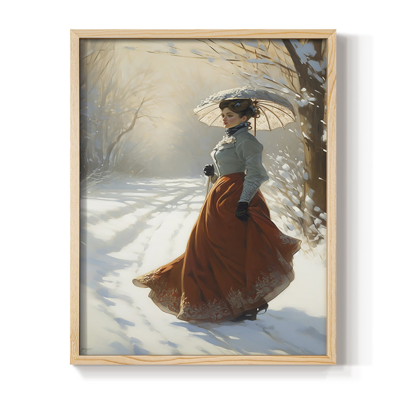 Reproduction encadrée WOMEN Series CML XXI - bois massif, Naturel, H 11 po x l 9 po