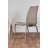 Tierra Sleek Metal and Glass Round Dining Table Set with 6 Faux Leather Upholstered Dining Chairs-1353149491
