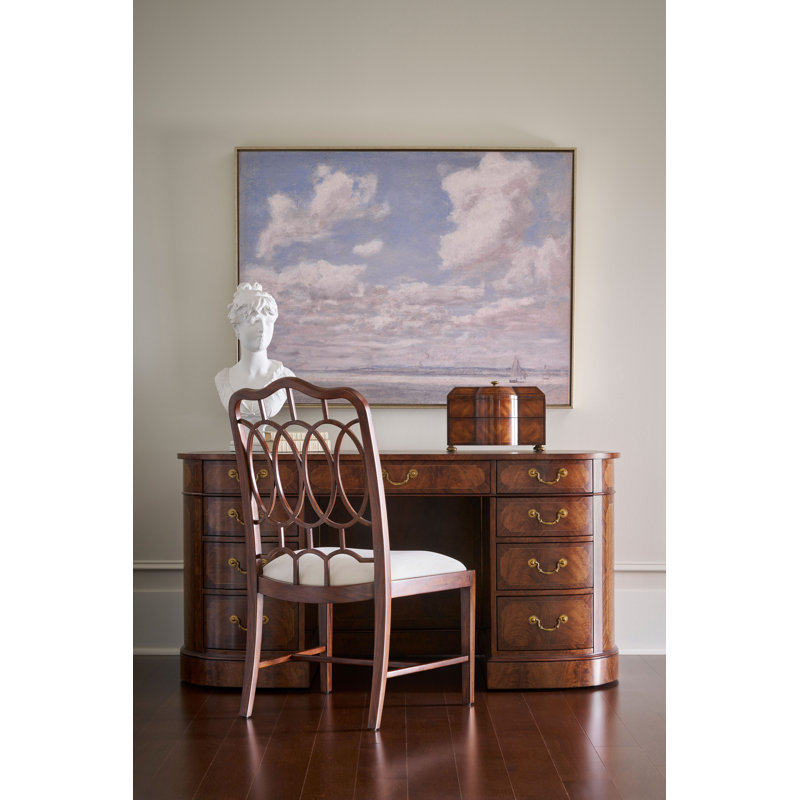 Sloane Oval Solid Wood Executive Desk