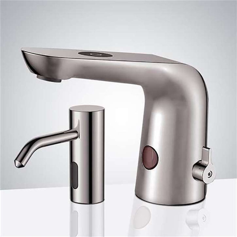Distributeur de savon sans contact à fixation sur le comptoir Solution simplifiée, hygiénique et pratique sans contact