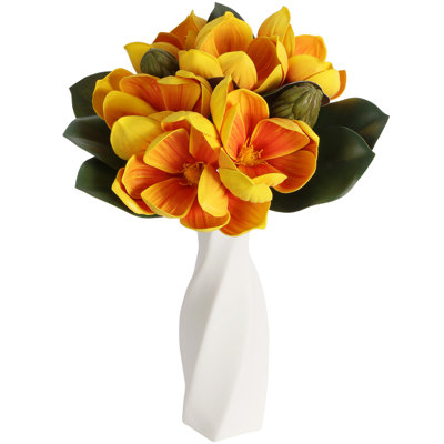 Arrangement floral artificiel Magnolia