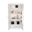 Garde-manger à double porte, cinq tablettes