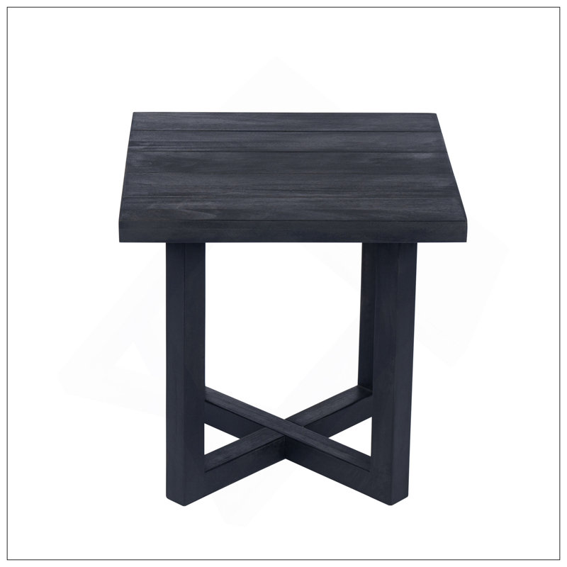 ELLA SQUARE SIDE TABLE, Black