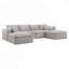 Canapé modulaire Instant Comfort avec sièges extra profonds et coussins luxueux sans assemblage pour une détente ultime-923685521