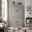 Armoire de cuisine sur pied de 42,3 po, poste de travail de rangement haut avec portes, tiroirs, tablettes réglables et porte-bouteilles-1447000152