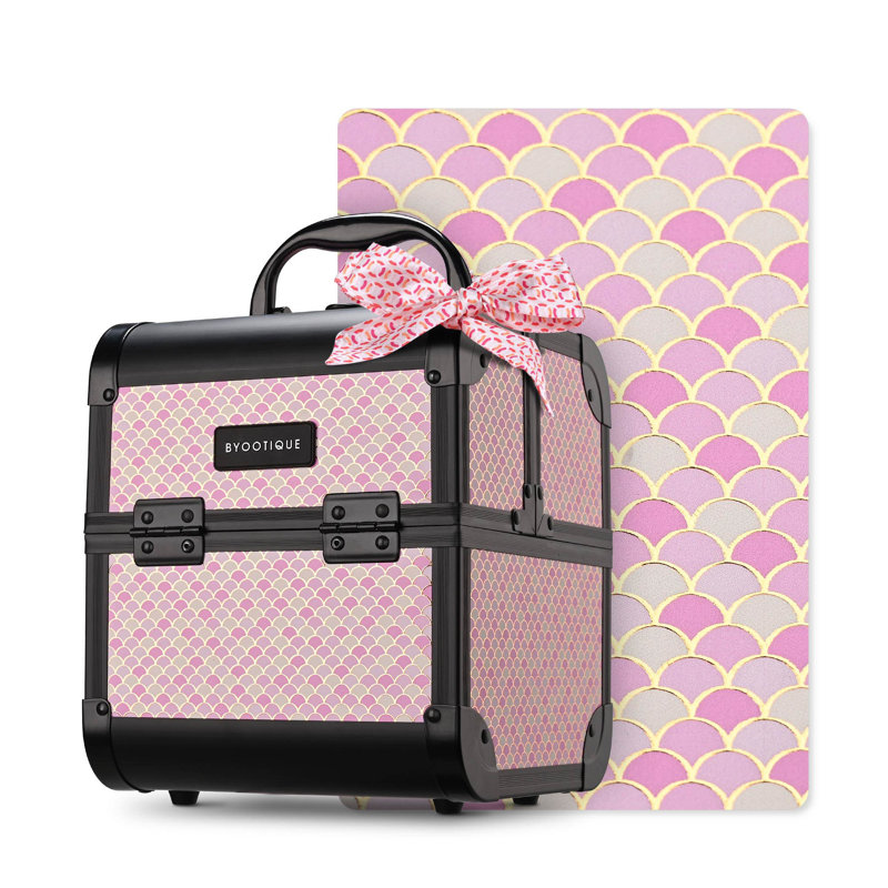  Trousse de maquillage avec étui de voyage pour miroir Barber Art Deco Bloom, Floraison