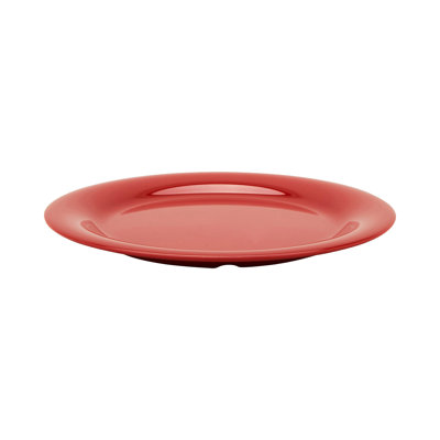 Assiette plate de qualité commerciale GET NP-10-CR, 10,5 po, canneberge (ensemble de 12)