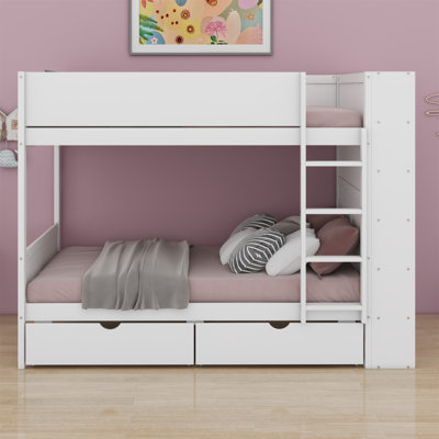 Louis Solid Bunk Bed With 2 Drawers