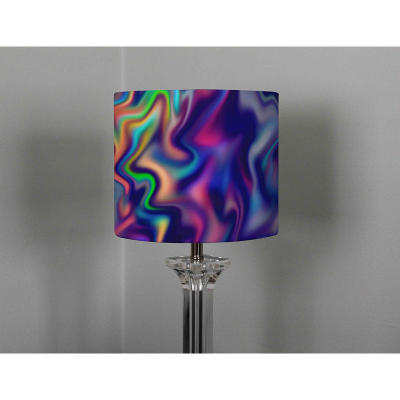 Cotton Drum Pendant Shade ( Uno ), 22cm H x 25cm W x 25cm D
